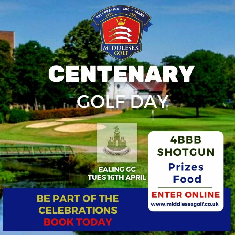 Centenary Golf Event, set for April 16th at Ealing Golf Club