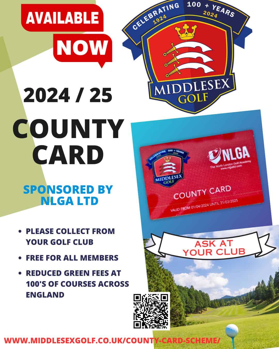 County Card 2024 / 25
